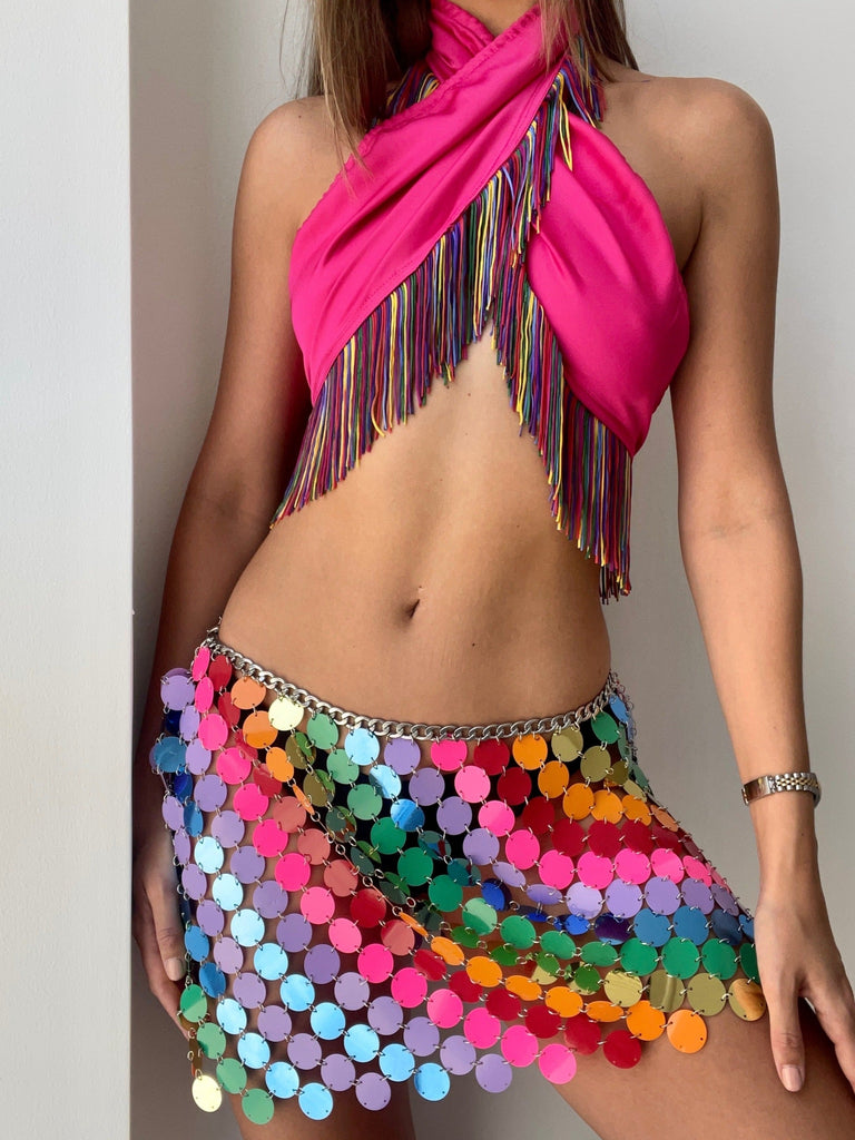 ‘EIVISSA' - Rainbow Disc Skirt