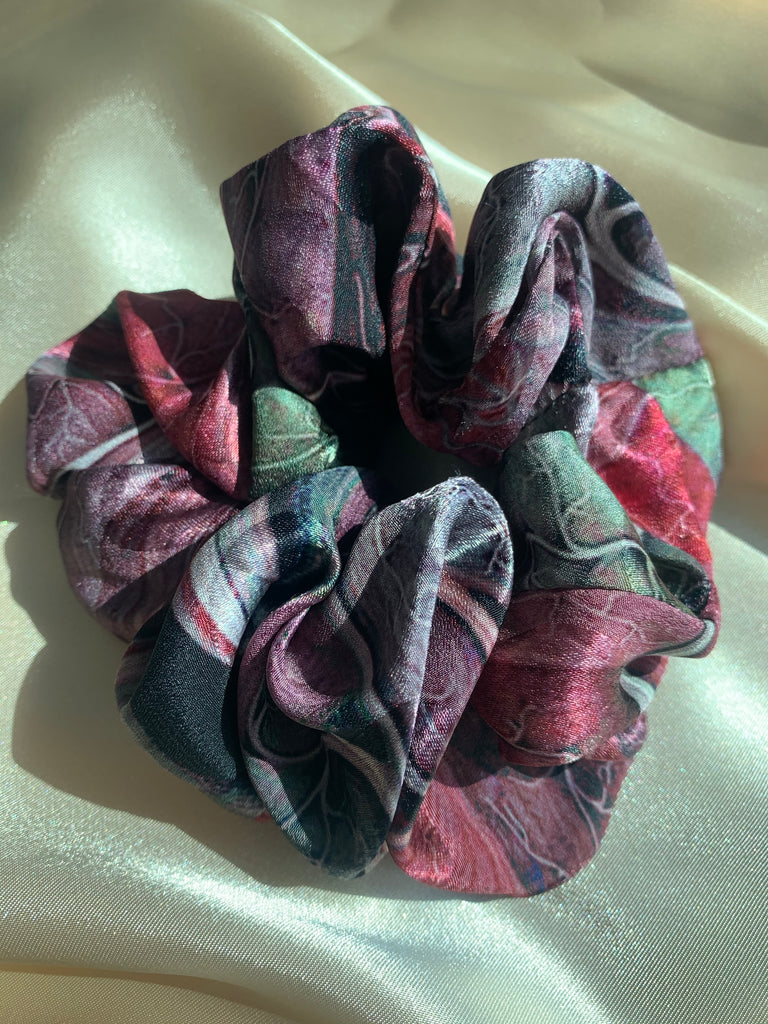 Pink ‘Color Splash’ Handmade Scrunchie