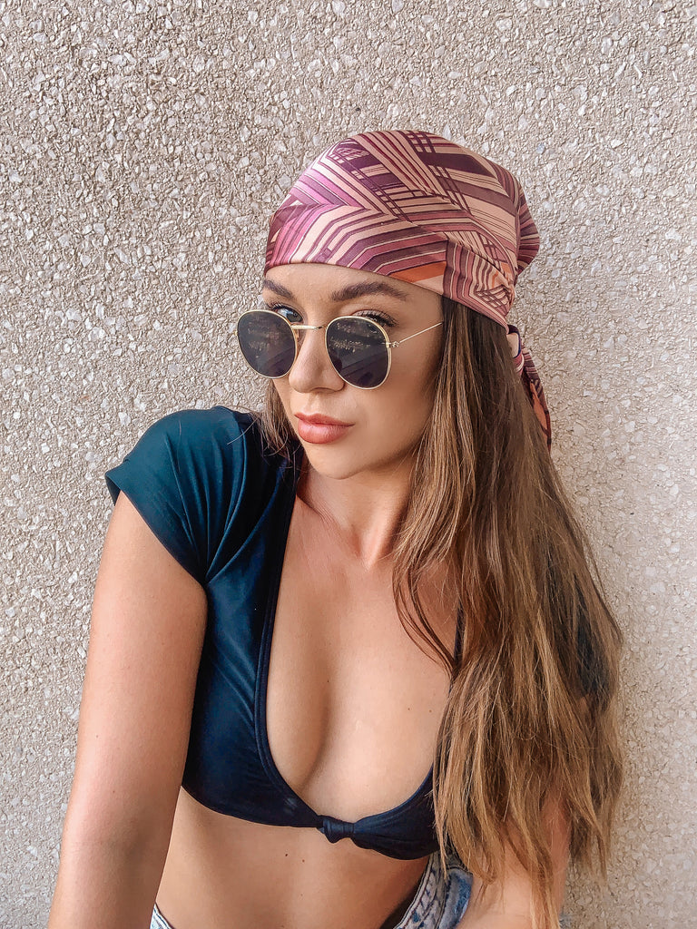 ‘Pink Power’ Silk Satin Headscarf